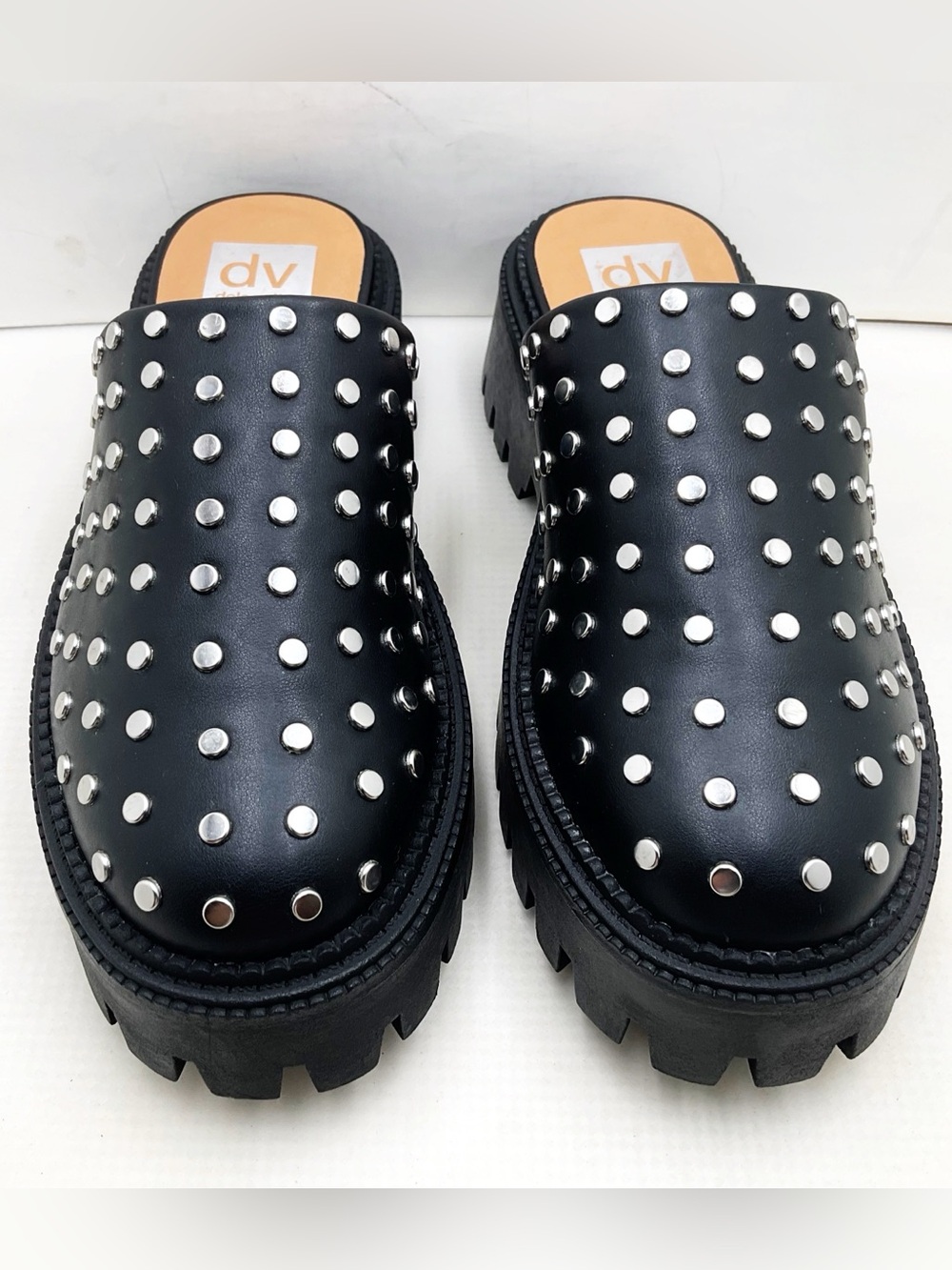 {DV By Dolce} Vita Lexy Black Studded Platform Clogs - Picture 6 of 14